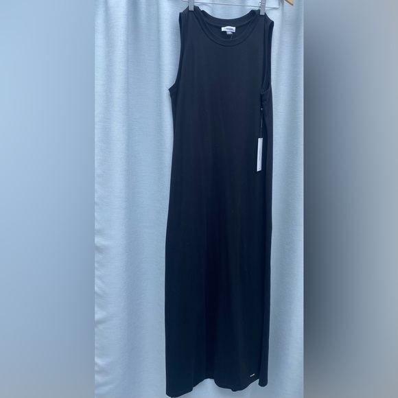 Calvin Klein ~ Long Maxi Dress ~ Black ~ Size Large - Picture 1 of 7